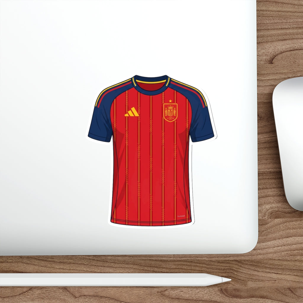 Spain 2026 Home Kit Die-Cut Sticker – Football Vinyl Decal