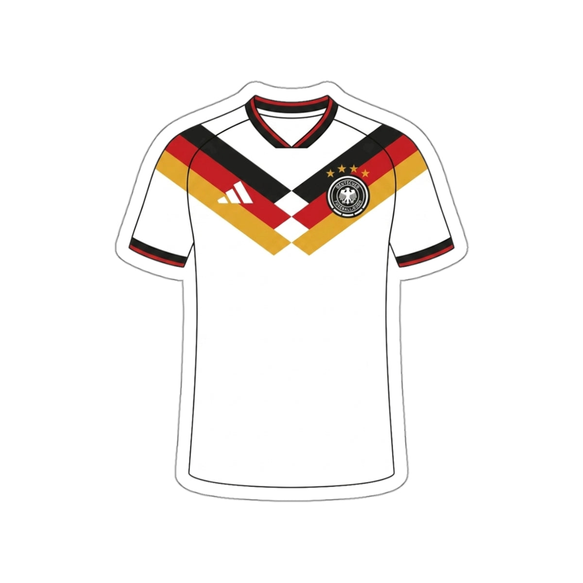 Germany 2026 Home Kit Die-Cut Sticker – Football Vinyl Decal