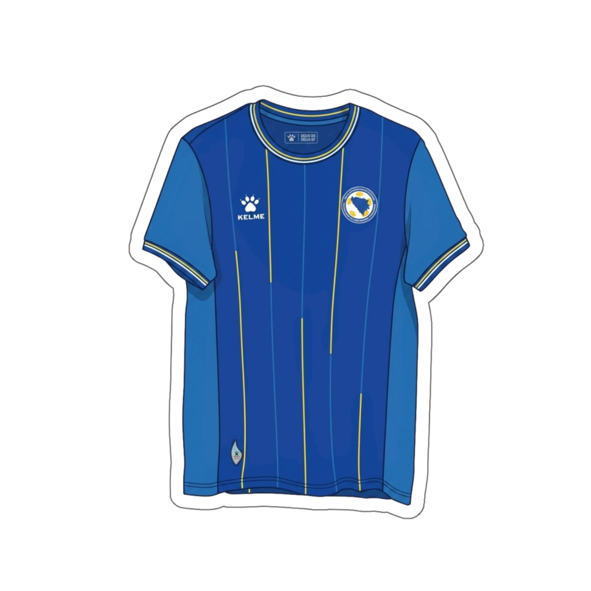 Bosnia & Herzegovina 2026 Home Kit Die-Cut Sticker – Soccer Vinyl Decal