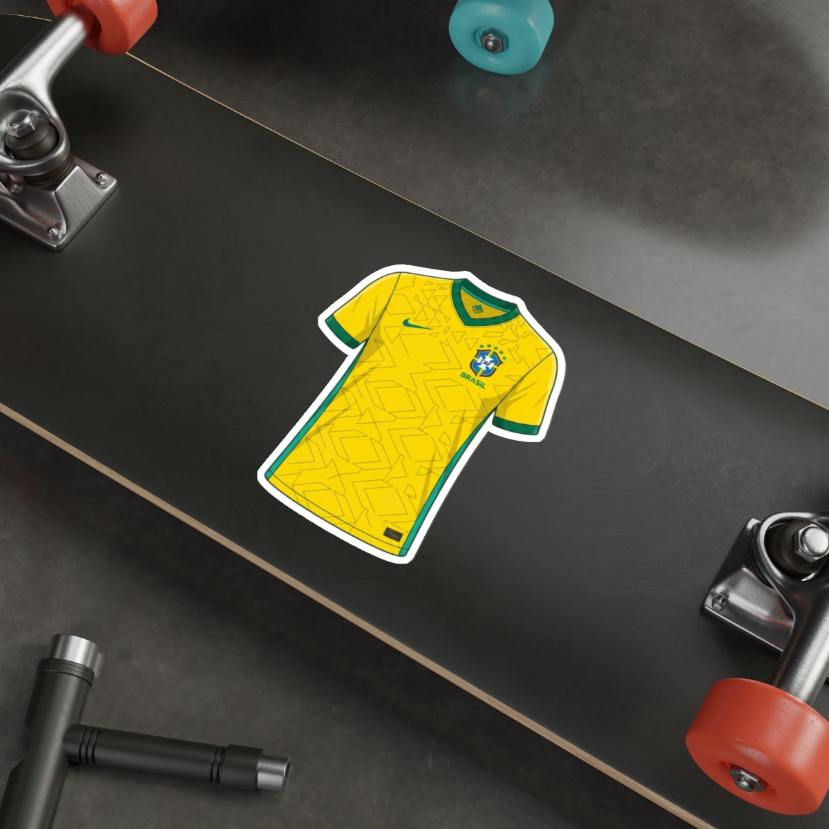 Brazil 2026 Home Kit Die-Cut Sticker – Football Vinyl Decal