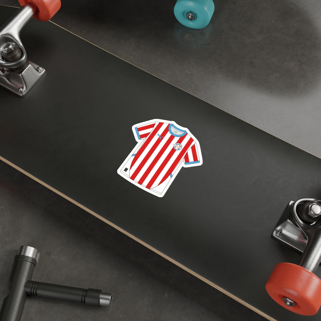 Paraguay Home Kit Die-Cut Sticker – Football Vinyl Decal