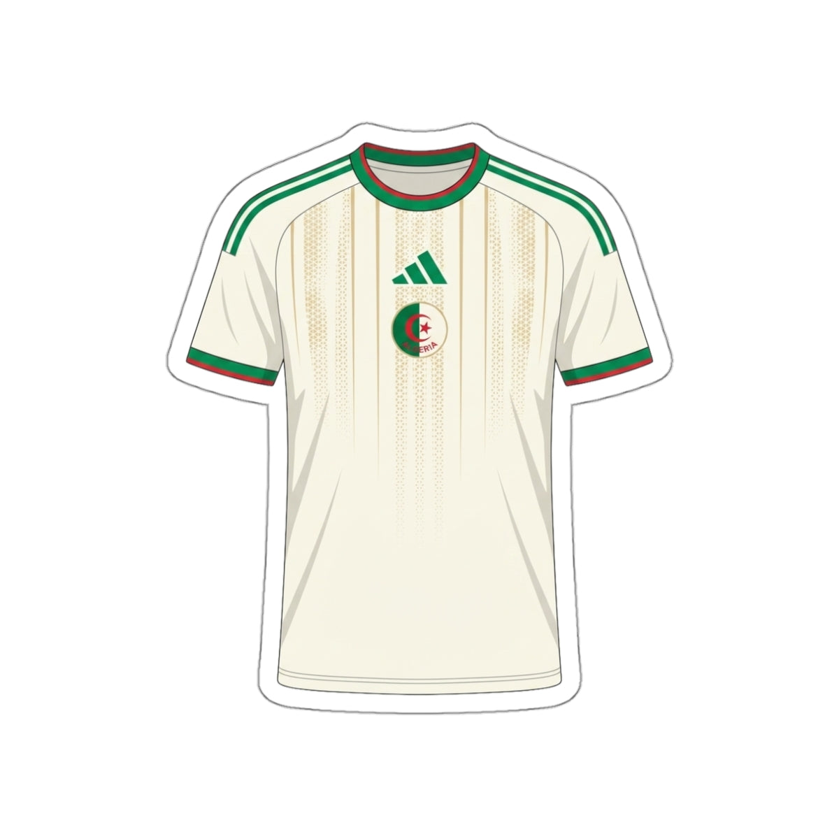 Algeria 2026 Home Kit Die-Cut Sticker – Football Vinyl Decal