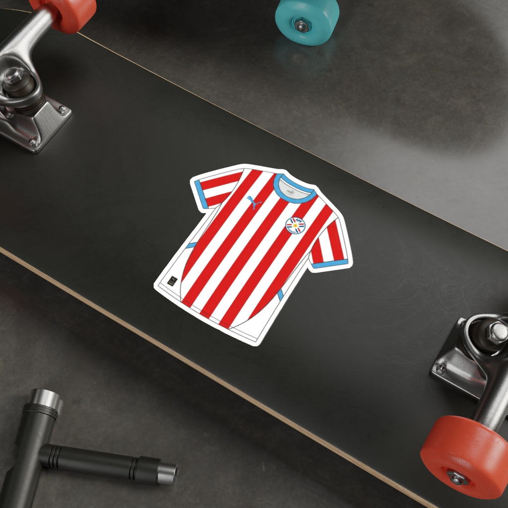 Paraguay Home Kit Die-Cut Sticker – Football Vinyl Decal