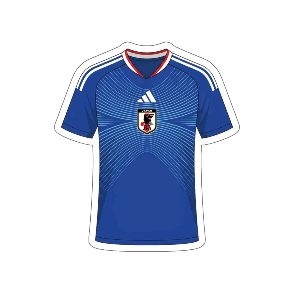 Japan 2026 Home Kit Die-Cut Sticker – Samurai Blue Soccer Decal